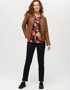 Christine Laure T-shirts|Hauts*Top fluide motifs oranges