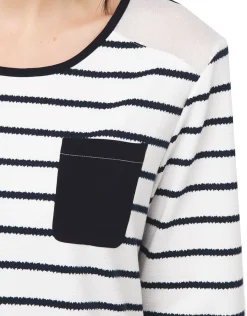 Christine Laure T-shirts|Hauts*Top marinière blanc