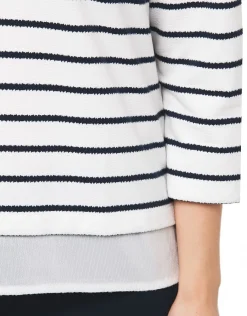 Christine Laure T-shirts|Hauts*Top marinière blanc