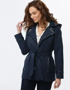 Christine Laure Parkas|Parkas*Trench court bleu marine