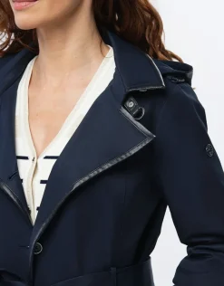 Christine Laure Parkas|Parkas*Trench court bleu marine