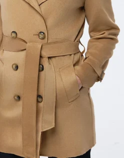 Christine Laure Parkas|Parkas*Trench suédine beige