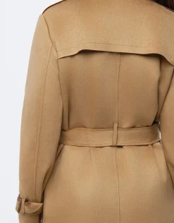 Christine Laure Parkas|Parkas*Trench suédine beige