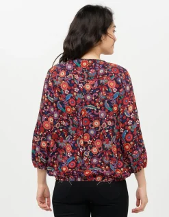 Christine Laure T-shirts|Hauts*T-shirt ample fleurs roug