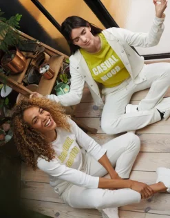 Christine Laure T-shirts|Hauts*T-shirt anis coton modal