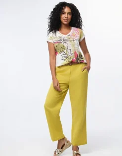 Christine Laure T-shirts|Hauts*T-shirt beige motif