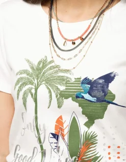 Christine Laure T-shirts|Hauts*T-shirt blanc 100% coton