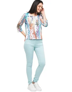 Christine Laure T-shirts|Hauts*T-shirt blanc en dévoré