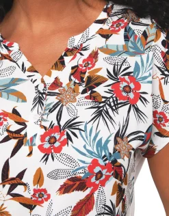 Christine Laure T-shirts|Hauts*T-shirt blanc fleuri