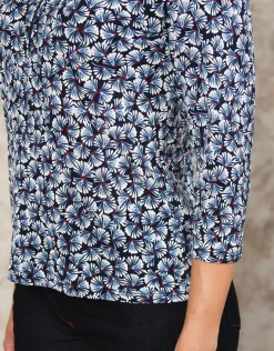 Christine Laure T-shirts|Hauts*T-shirt bleu imprimé