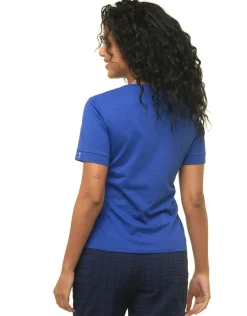 Christine Laure T-shirts|Hauts*T-shirt bleu roi coton
