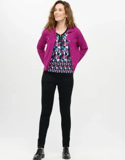 Christine Laure T-shirts|Hauts*T-shirt bleu rose motifs