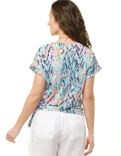 Christine Laure Hauts|T-shirts*T-shirt bleu turquoise