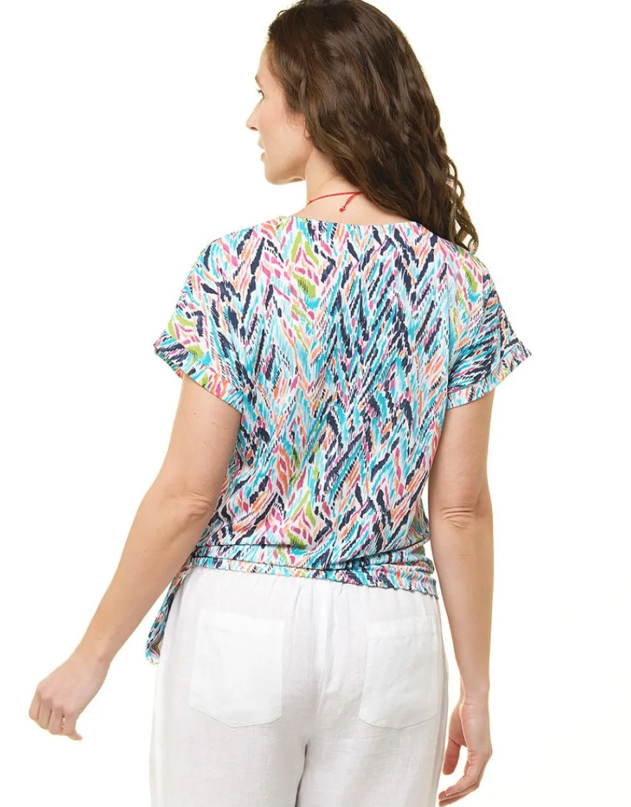 Christine Laure Hauts|T-shirts*T-shirt bleu turquoise