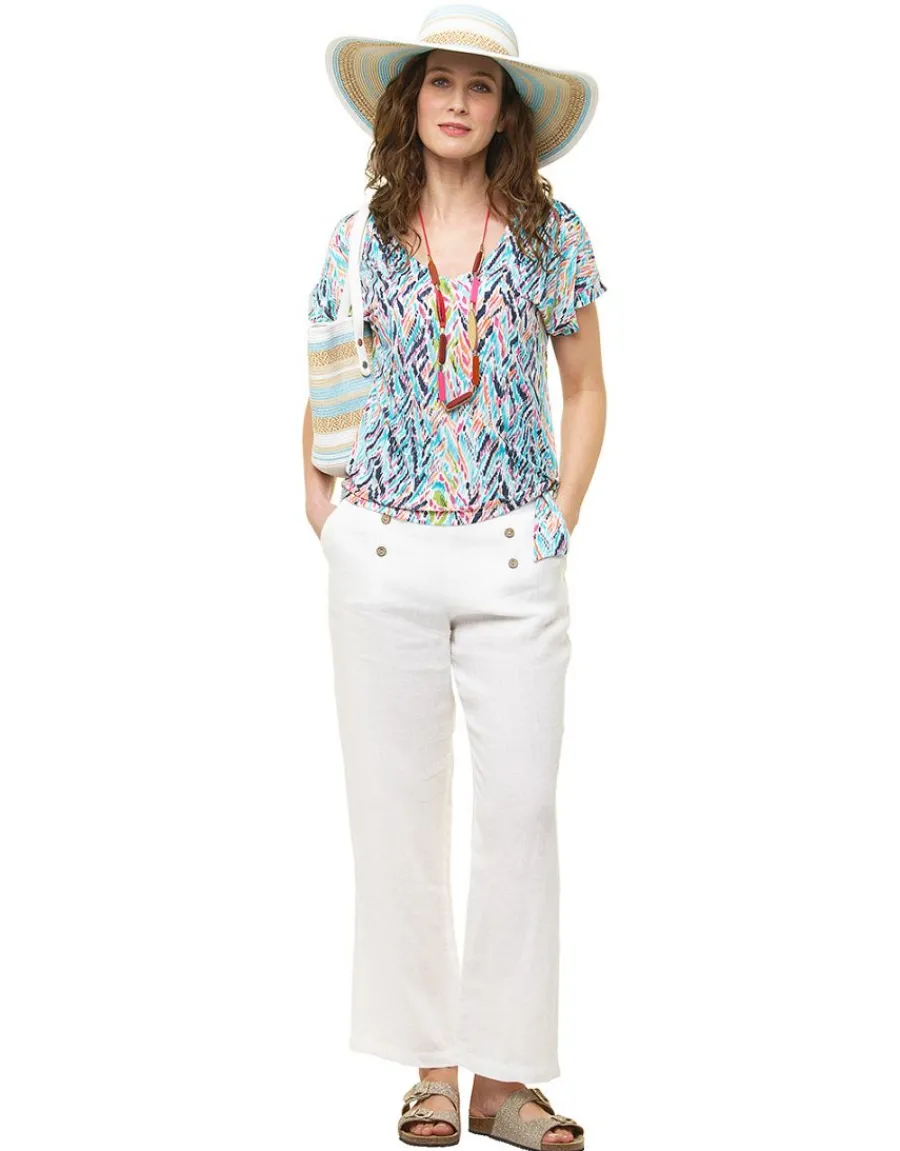 Christine Laure Hauts|T-shirts*T-shirt bleu turquoise