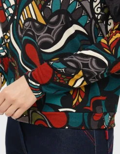 Christine Laure T-shirts|Hauts*T-shirt chaud bleu motif