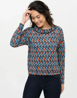 Christine Laure T-shirts|Hauts*T-shirt chaud motif bleu