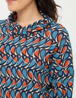 Christine Laure T-shirts|Hauts*T-shirt chaud motif bleu