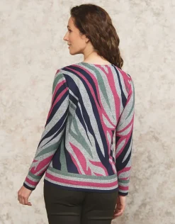 Christine Laure T-shirts|Hauts*T-Shirt chaud zébré gris