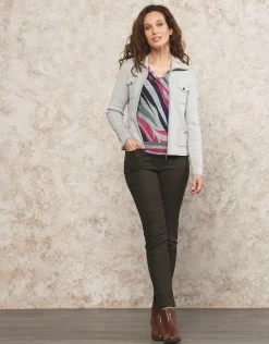 Christine Laure T-shirts|Hauts*T-Shirt chaud zébré gris