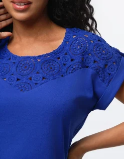 Christine Laure Hauts|T-shirts*T-shirt coton bleu