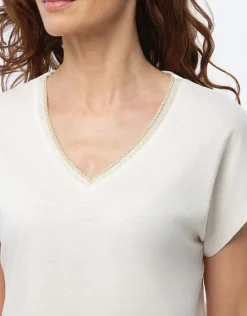 Christine Laure T-shirts|Hauts*T-shirt coton écru