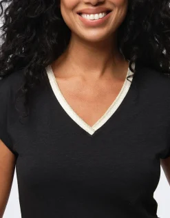 Christine Laure T-shirts|Hauts*T-shirt coton noir