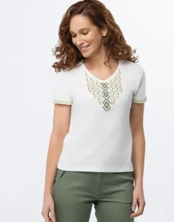 Christine Laure T-shirts|Hauts*T-shirt coton sérigraphie