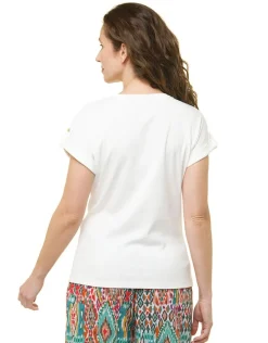 Christine Laure T-shirts|Hauts*T-shirt écru 100% coton