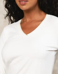 Christine Laure T-shirts|Hauts*T-shirt écru coton