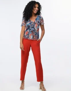 Christine Laure T-shirts|Hauts*T-shirt dentelle imprimé