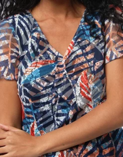 Christine Laure T-shirts|Hauts*T-shirt dentelle imprimé