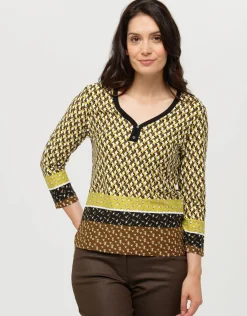 Christine Laure T-shirts|Hauts*T-shirt droit jaune