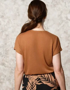 Christine Laure T-shirts|Hauts*T-shirt fluide marron