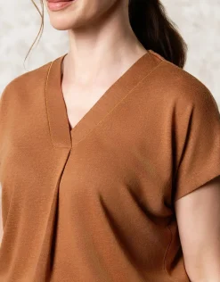 Christine Laure T-shirts|Hauts*T-shirt fluide marron