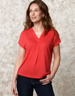 Christine Laure T-shirts|Hauts*T-shirt fluide rouge