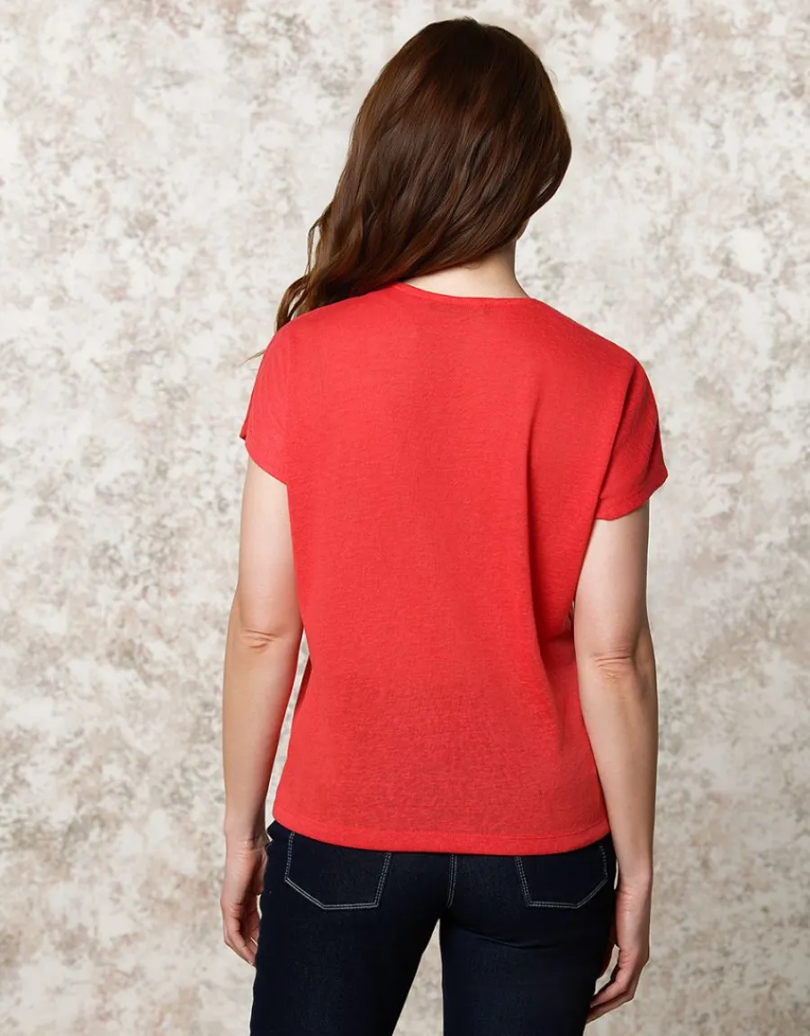 Christine Laure T-shirts|Hauts*T-shirt fluide rouge