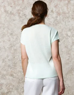 Christine Laure T-shirts|Hauts*T-shirt fluide vert clair