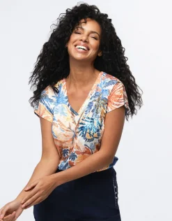 Christine Laure T-shirts|Hauts*T-shirt imprimé à strass