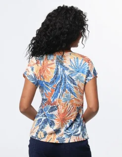 Christine Laure T-shirts|Hauts*T-shirt imprimé à strass