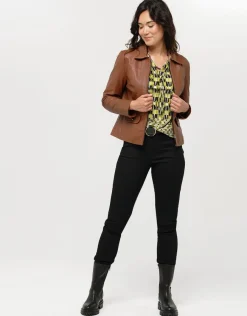 Christine Laure T-shirts|Hauts*T-shirt imprimé anis