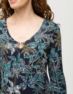 Christine Laure Hauts|T-shirts*T-shirt imprimé bleu