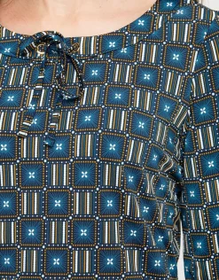 Christine Laure T-shirts|Hauts*T-shirt imprimé bleu