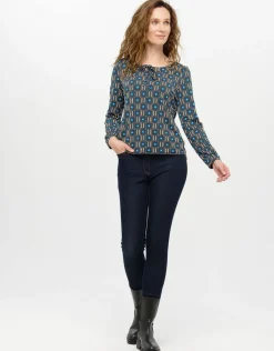 Christine Laure T-shirts|Hauts*T-shirt imprimé bleu