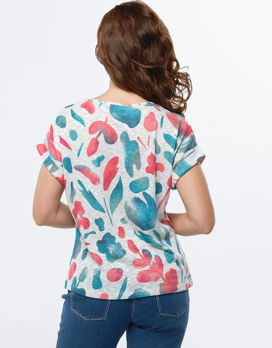 Christine Laure T-shirts|Hauts*T-shirt imprimé brillant