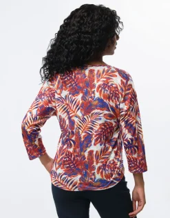 Christine Laure T-shirts|Hauts*T-shirt imprimé feuillage