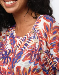 Christine Laure T-shirts|Hauts*T-shirt imprimé feuillage