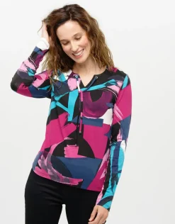 Christine Laure T-shirts|Hauts*T-shirt imprimé fuchsia