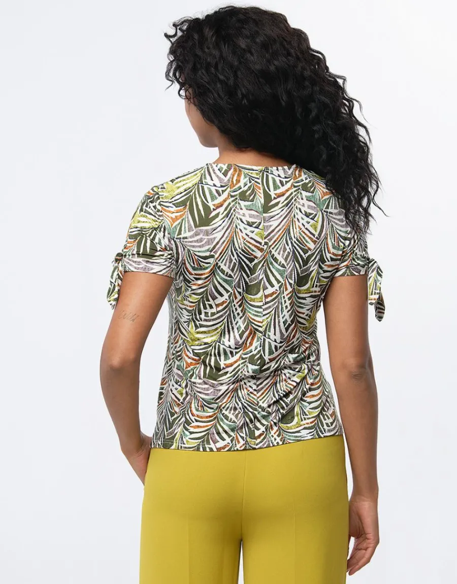 Christine Laure T-shirts|Hauts*T-shirt imprimé kaki