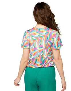 Christine Laure T-shirts|Hauts*T-shirt imprimé orange